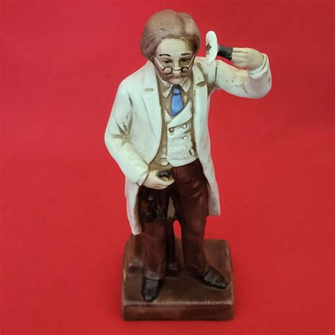 Vintage Porcelain Bisque Figurine Old Man Doctor Figurine Etsy