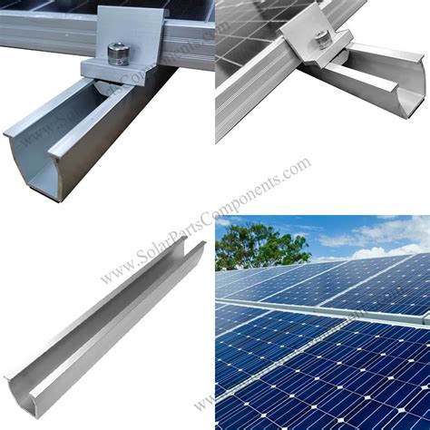 solar aluminum rails for mounting system