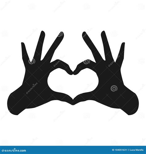 Hands Making Hart Form Vector Illustration In Pop Art Style