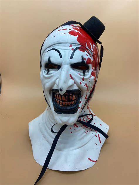 Halloween Cosplay Scary Terrifier Art The Clown Costume Mask Suit