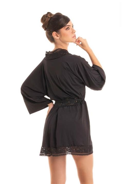 Rea Do Lojista Emocione Lingerie Robe Curto Manga