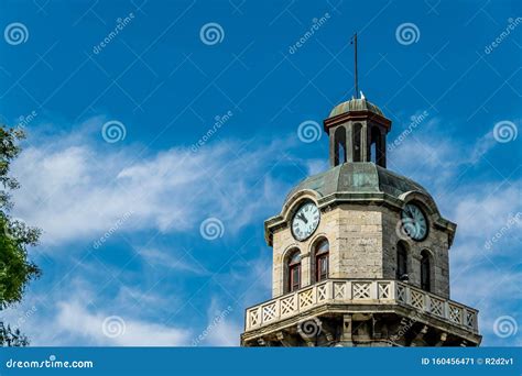 Clock Tower of Varna, Bulgaria Stock Image - Image of history, blue ...