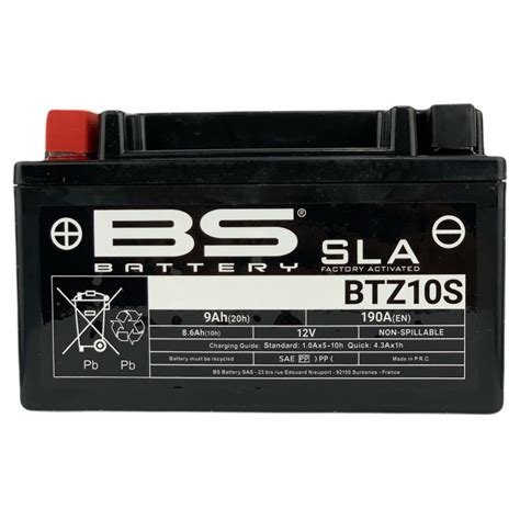 BATERIA BS BATTERY BTZ10 S SLA ACTIVADA Disla Group