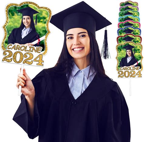 Amazon Custom Graduation Face Fans With Photo Name Class Of 2024