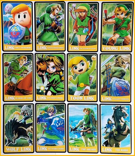 Link Series Amiibo Cards The Legend Of Zelda Etsy