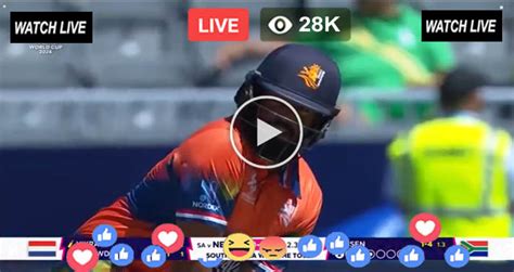 Icc T World Cup Live Ned Vs Sa Live Streaming Free Ptv