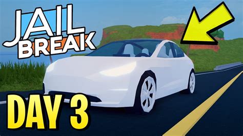 Roblox Jailbreak NEW MODEL 3 FIVE DAYS OF VEHICLES YouTube