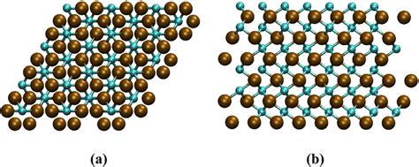 The Initial Geometry Of The Crystalline Ni3c A The Top View B The