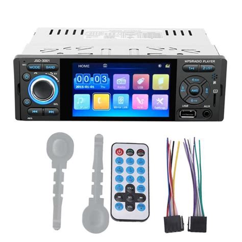 VGEBY Lecteur vidéo de voiture 4 1in MP5 Player MP4 HD Bluetooth Radio