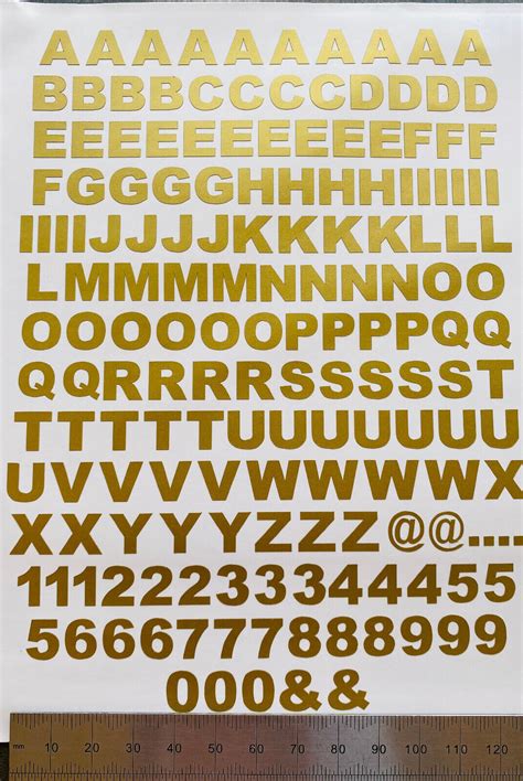 6 10 20mm Sticky Adhesive Vinyl Letters Lettering Numbers Peel