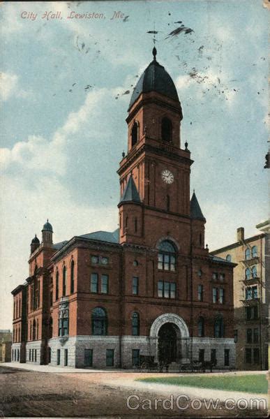 City Hall Lewiston, ME Postcard