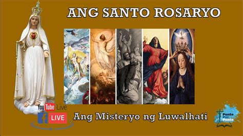 Santo Rosaryo Misteryo Ng Luwalhati November 5 2023 YouTube