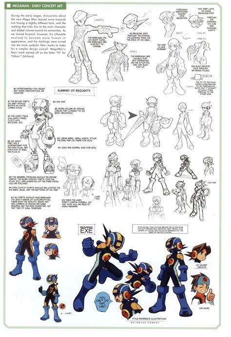 Megaman Exe Concept Art Battlenetwork