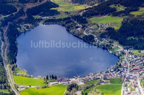 Luftbild Hinterzarten Dorfkern An Den See Uferbereichen Des Titisee