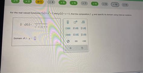 Solved For The Real Valued Functions F X X2 2 And G X X 5 Chegg