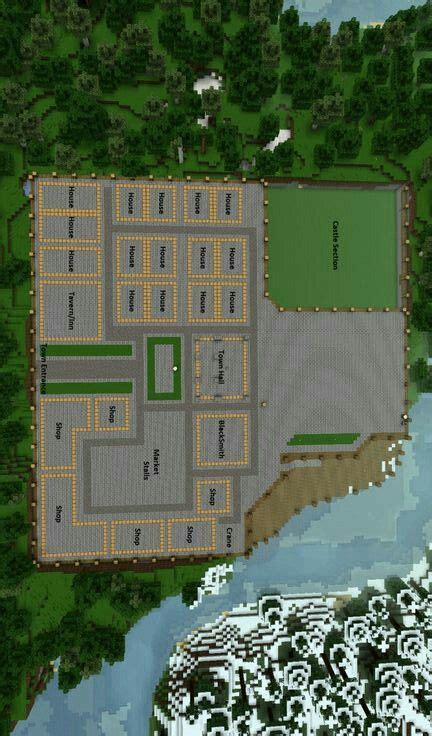 Minecraft Medieval Village Blueprints