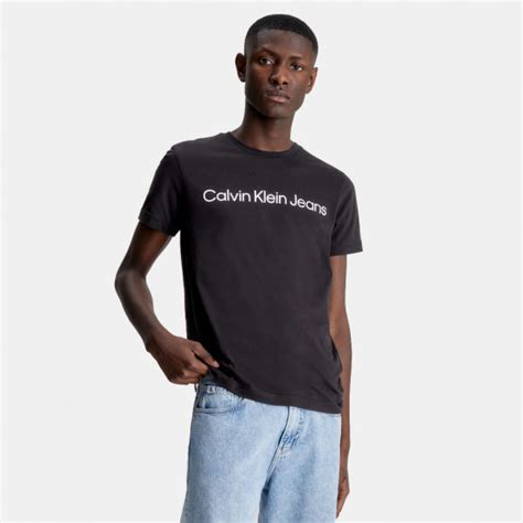 Calvin Klein Core Institutional Logo Slim Tee Ck Black J30j322552 Beh