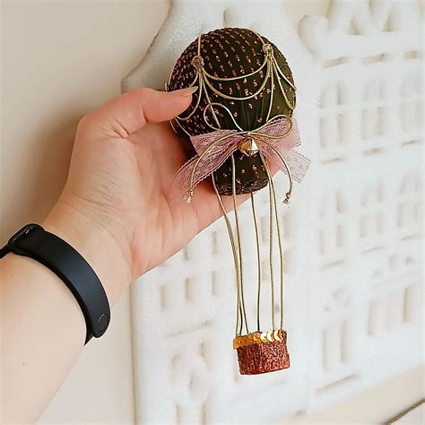 Unique Hot Air Balloon Handcrafted Hot Air Balloon Christmas Etsy