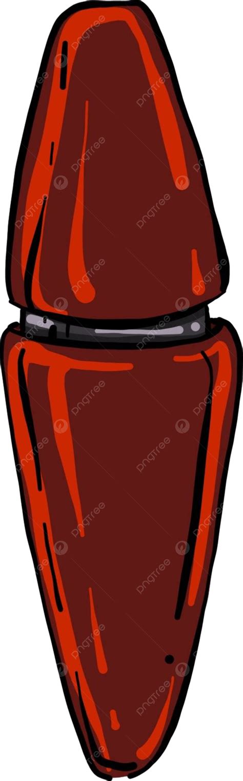 Vektor Ilustrasi Maskara Merah Pada Latar Belakang Putih Membuat