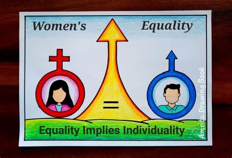 Womens Equality Day Drawing easy | Womens Equality Day poster drawing | Gender Equality Drawing ...