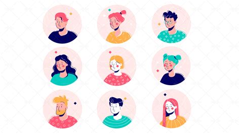 Student Avatar Stickers Graphics Motion Array