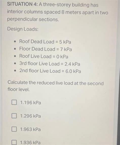 Solved Please Explain Your Answer Situation A Three Storey