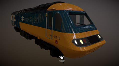 Intercity 125 Rail Blue Livery - DownloadFree3D.com