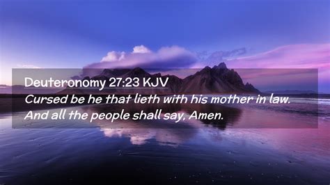 Deuteronomy Kjv Desktop Wallpaper Cursed Be He That Lieth With