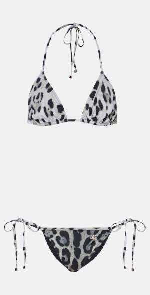 Dolce Gabbana Leopard Print Bikini