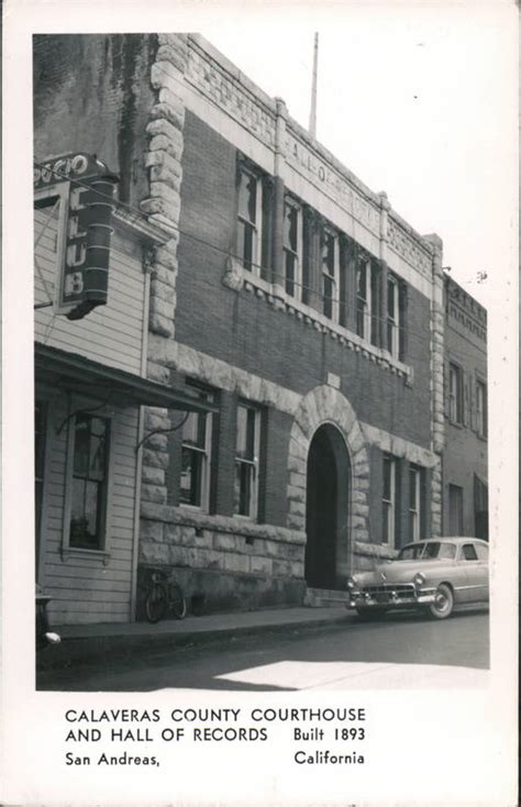 Calaveras County Court House and Hall of Records San Andreas, CA Postcard