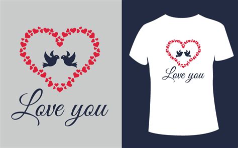 I Love You T Shirt Design With Love Shape Vector 17676622 Vector Art At Vecteezy