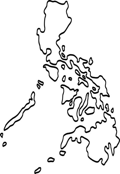 Doodle Freehand Drawing Of Philippines Map Philippine Map Flag