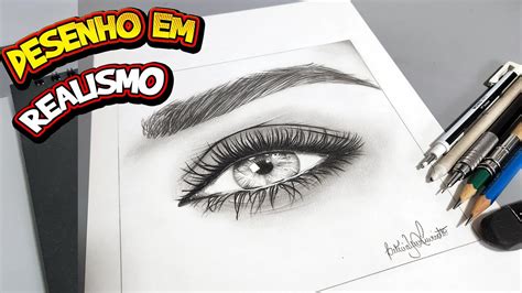 Desenhando Olho Realista Em Grafite Youtube