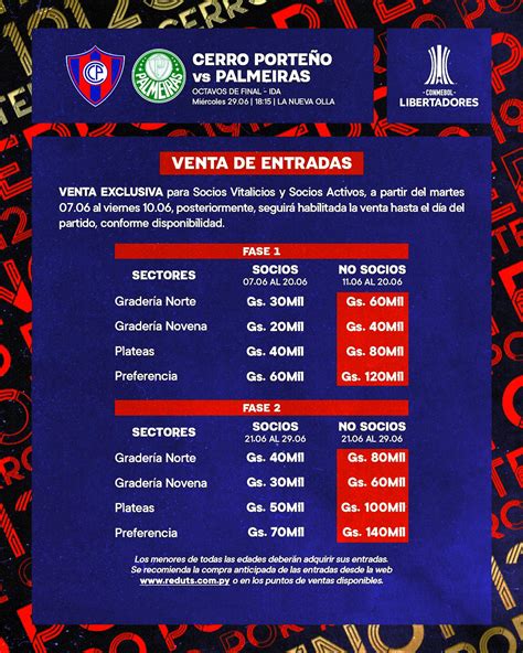 Ingressos Para Palmeiras X Cerro Porteño - Libertadores 2022: Precio de las entradas para el juego Cerro Porteño ...