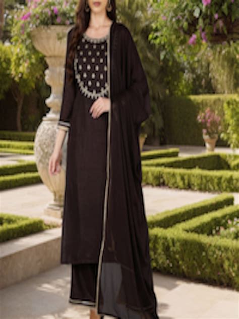 Buy Kalini Ethnic Motifs Yoke Design Thread Work Straight Kurta