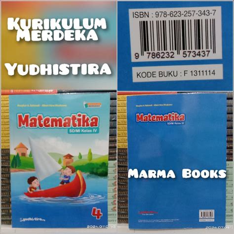 Jual Buku Matematika Kelas 4 Sd Kurikulum Merdeka Spash Matematika