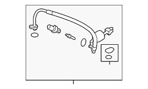 Ford Focus A C Refrigerant Suction Hose H Fz A B