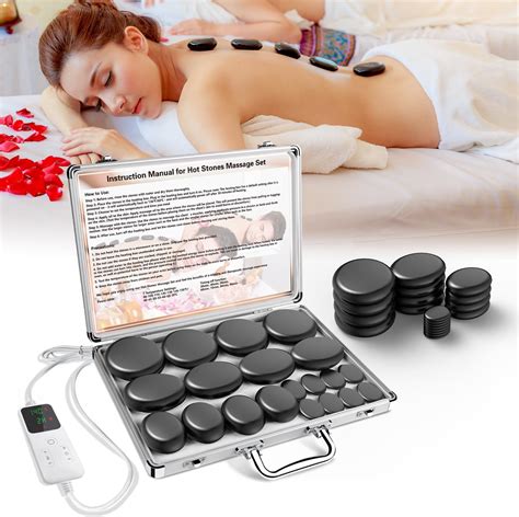 Amazon Aicnly Hot Stones Massage Set With Temperature Adjustment