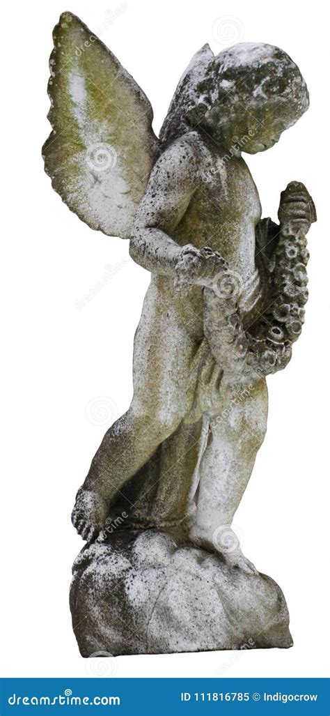 Side Cherub With A Wreath Stock Image Image Of Statue 111816785