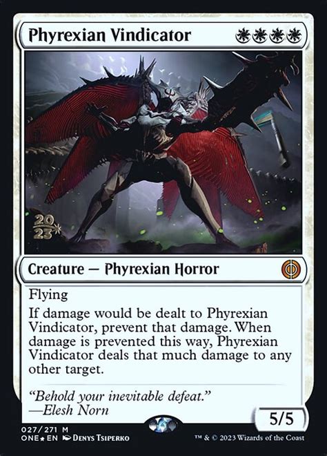 Phyrexian Vindicator Phyrexia All Will Be One Prerelease Magic