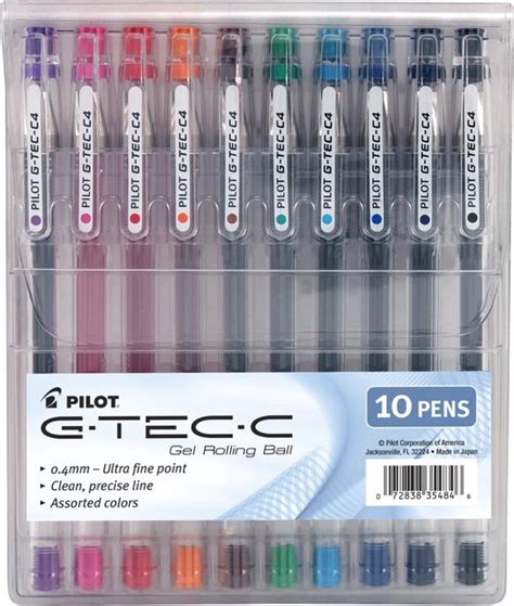 Pilot G Tec C Ultra Fine 0 4mm Gel Pens 10 Stuks GTC35484 Bol