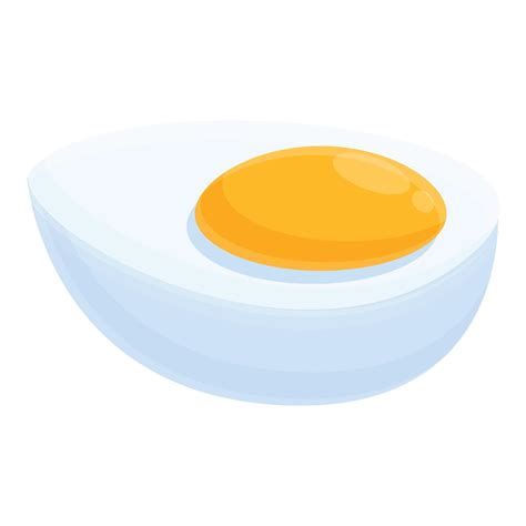 Half Boiled Egg Icon Cartoon Style 14317870 Vector Art At Vecteezy