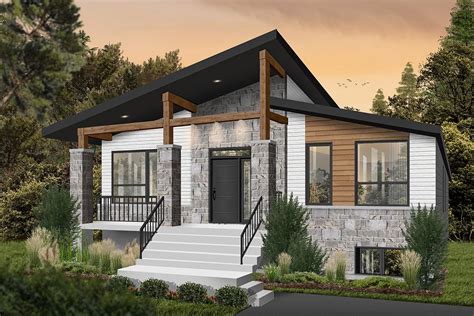 Modern Rustic 2-Bed Affordable Home Plan - 22563DR | Architectural Designs - House Plans