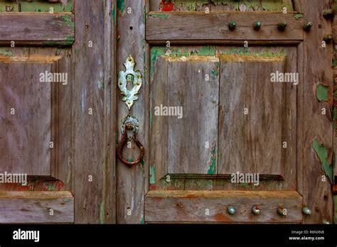 Old Weathered Wooden Door Stock Photo Alamy