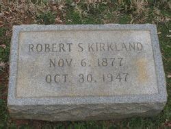 Robert Strange Kirkland 1877 1947 Find a Grave äreminne