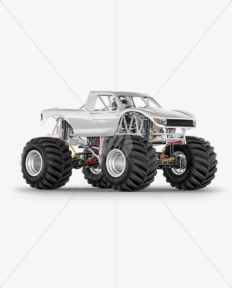Monster Truck Mockup Half Side View Free Download Images High