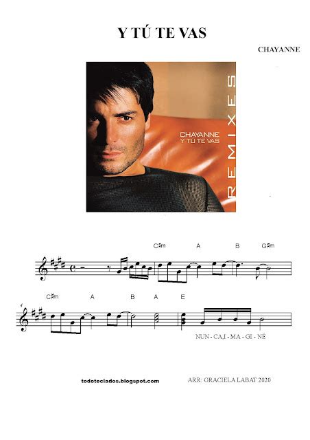 TODO TECLADOS: "Y TÚ TE VAS" CHAYANNE