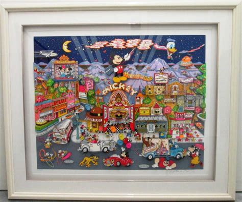 Charles Fazzino Mickeywood 3d Art