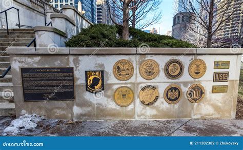 Chicago Remembers Vietnam Veterans Memorial On Chicago`s Riverwalk