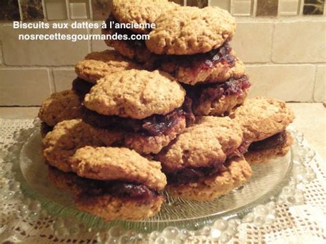 Biscuits aux dattes à l ancienne Dattes Recette biscuit Biscuits